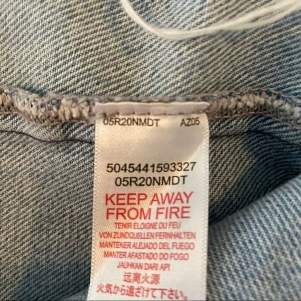 Topshop denim distressed
